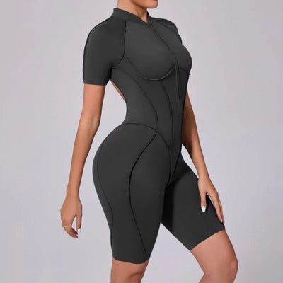 Women‘s Sports Jumpsuits Sets Fitness Combination impact bodysuit Shorts Outdoors Gym Workout Sexy Sports Jumpsuit kit Clothes