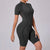 Women‘s Sports Jumpsuits Sets Fitness Combination impact bodysuit Shorts Outdoors Gym Workout Sexy Sports Jumpsuit kit Clothes