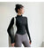 Long Sleeve Sports Jacket Women Zip Fitness Yoga Shirt Winter Warm Gym Top Activewear Running Coats Workout Clothes For Cycling