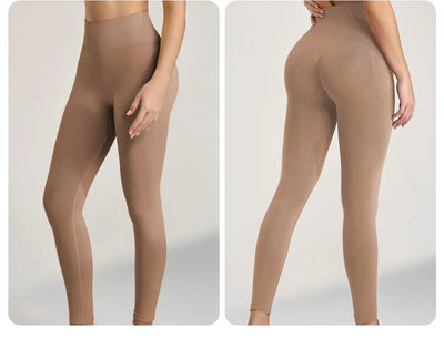 Women's Sports Fitness Leggings Seamless High Waist Stretch Solid Color Yoga Leggings Training Running Gym Quick Dry Breathable