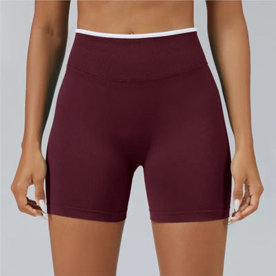 Women Sports Shorts Low Ribbed Waistband Yoga Shorts Seamless Workout Gym Clothes Woman High Stretch Running Shorts Women