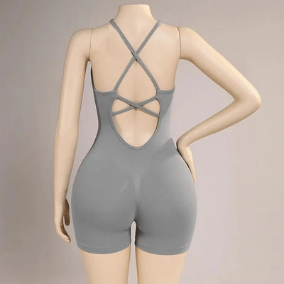 Fitness Leggings Women Yoga Bodysuit Shorts Lift Butt Slim Fit Women Jumpsuit Sportswear High Waist Breathable Sports Underwear