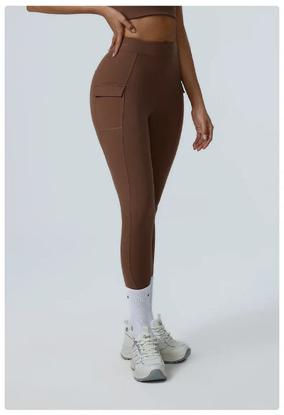 Sports Leggings For Women High Waist impact Leggings Workout Fitness Tights Athletic Wear Yoga Pants With Pocket Gym Clothing