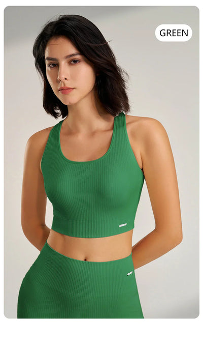 Women's Fitness High Waisted Skinny Sportswear Fitness Pants Bra Tops High Waisted Leggings Athletic Suit 2 Piece Yoga Wear