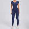 Women's Yoga Jumpsuit Fitness Sport Set Overalls Gym Clothing Wear Pilates Workout Clothes Women Short Sleeves Outfit Activewear