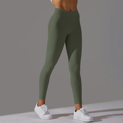 Women Fitness Leggings Workout Gym Running Scrunch Leggings Sexy Back V High Waist Trousers Jogging Active Wear Tight Pants