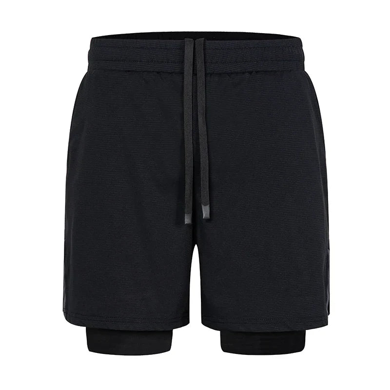 Running Shorts Men Gym Sports Shorts 2 In 1 Quick Dry Workout Training Gym Fitness Jogging Short Pants Summer Men Shorts