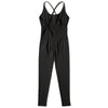 Jumpsuit Women One-piece Outfit  Sleeveless Square Neck  Bodysuit  Casual Streetwear Playsuits Sport Fitness Jumpsuit Women