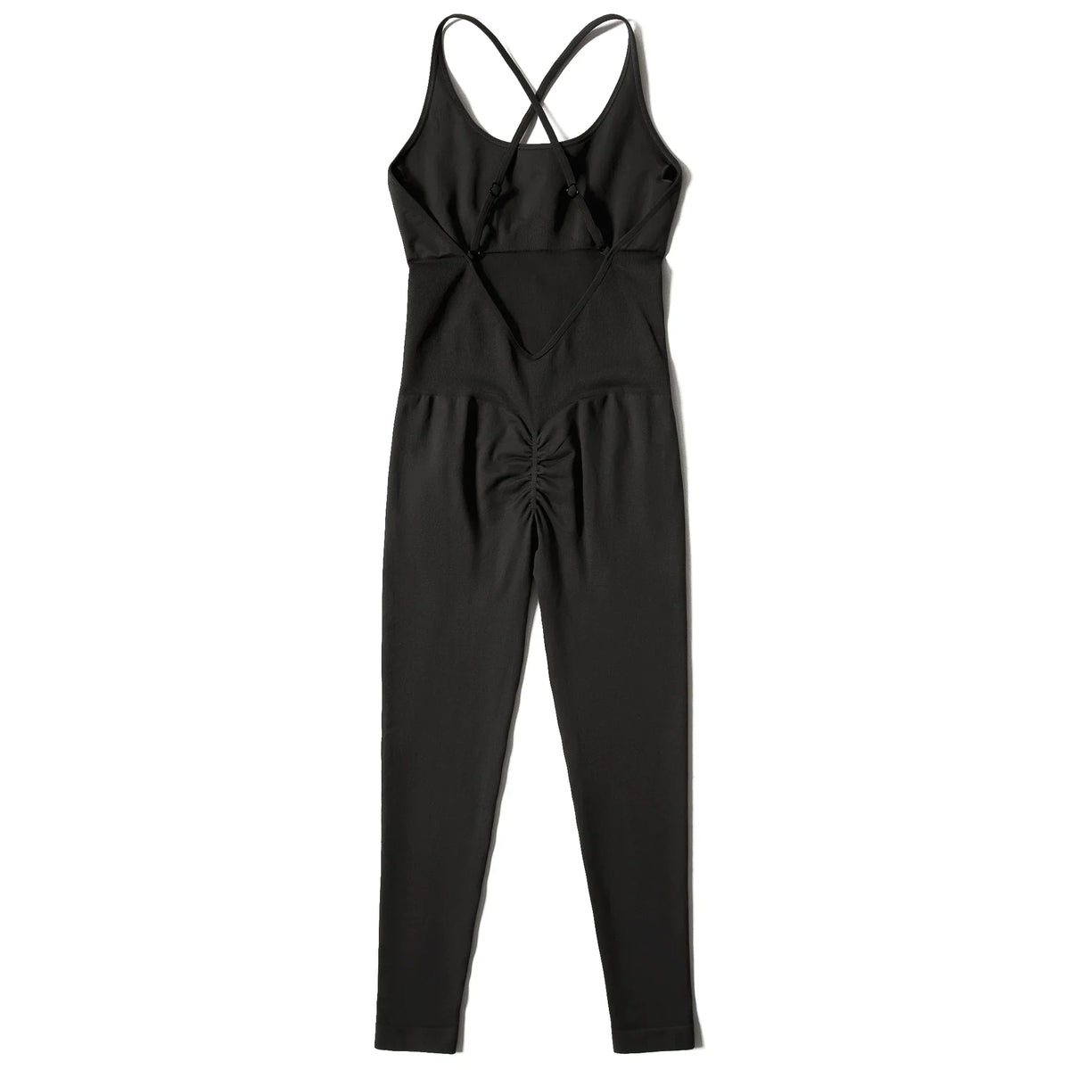 Jumpsuit Women One-piece Outfit  Sleeveless Square Neck  Bodysuit  Casual Streetwear Playsuits Sport Fitness Jumpsuit Women