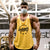 Men's Muscle Fitness Vest Breathable Quick-Dry Gym Workout Tank Top for Summer Running Bodybuilding Trendy Casual Sportswear