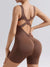 Padded Jumpsuit Sports Women Yoga Bodysuit Fitness Wear Gym Sportswear High Elastic Workout Running Clothes