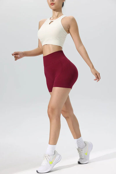 Women High Waist Yoga Shorts Workout Leggings Fitness Sportswear Woman Gym Running Activewear Tummy Control Sports Clothing