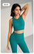Women's sports fitness suit yoga running shock bra underwear slim leg lift hip tight base nine minutes trousers