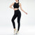 Women's sports fitness suit yoga running shock bra underwear slim leg lift hip tight base nine minutes trousers