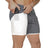 2025 Men Running Shorts New 2 In 1 Double-deck Sport Shorts Gym Fitness Short Pants Training Jogging Bottom Men's Clothing