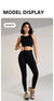 Women's sports fitness suit yoga running shock bra underwear slim leg lift hip tight base nine minutes trousers