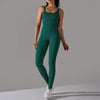 Women's Fitness seamless jumpsuit Solid Color Sports Jumpsuit Fitness Yoga Suit Jumpsuit Set Summer Ribbed Shapewear