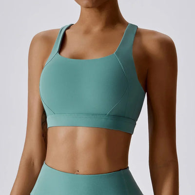 Women Cross Strap Sports Bra Top Women Push Up Sport Bra Yoga Gym Crop Top Brassiere Fitness Top Sport Bra Breathable Bras