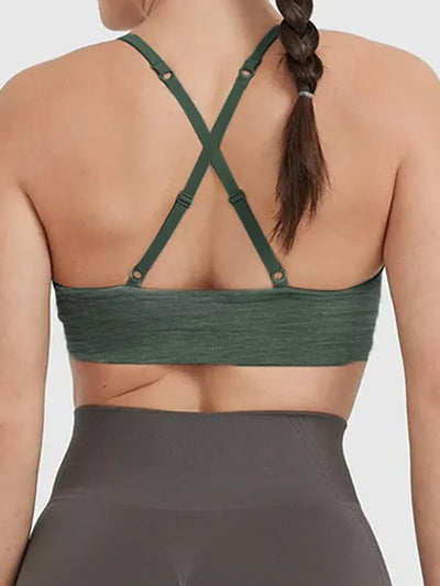 Womens Sports Bra Open Back Workout Yoga Top Workout Bras Yoga Bras Halter Top for Yoga Gym Workout Fitness