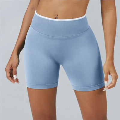 Women Sports Shorts Low Ribbed Waistband Yoga Shorts Seamless Workout Gym Clothes Woman High Stretch Running Shorts Women