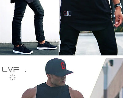Men's Brand Gym Clothing Bodybuilding Singlets Sports Tank Top Man Fitness Shirt Muscle Guys Sleeveless Vest Casual Cotton Top