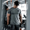 Fitness Sports Men T Shirt Training Muscle Breathable Tops Gym Exercise Short Sleeve Men Clothing 2025 Summer Quick Drying Tees