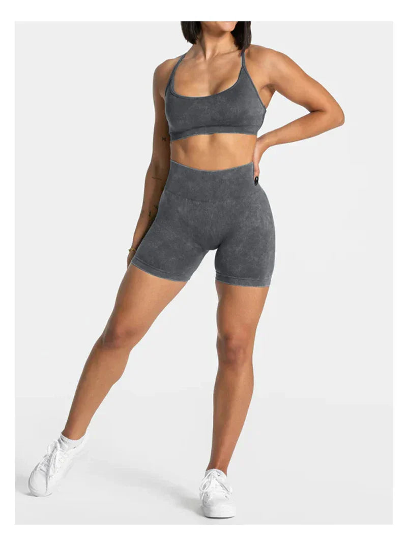 Women Yoga Shorts High Waist Workout Shorts Fitness Yoga Lift Butt Fitness Ladies Yoga Gym Running Short Pants Sportswear