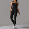 Women's Fitness seamless jumpsuit Solid Color Sports Jumpsuit Fitness Yoga Suit Jumpsuit Set Summer Ribbed Shapewear