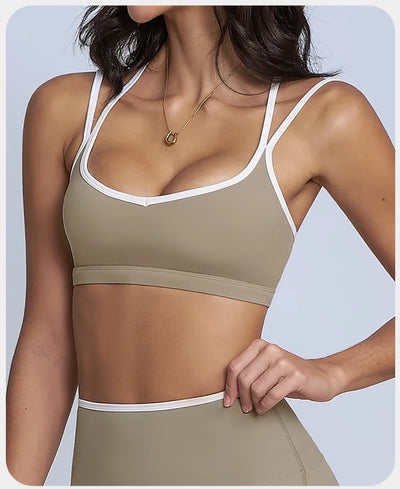 Women Sports Bra High Strength Push Up Top Fitness Underwear Yoga Bras Sport Tops for Women Breathable Running Vest Gym Wear