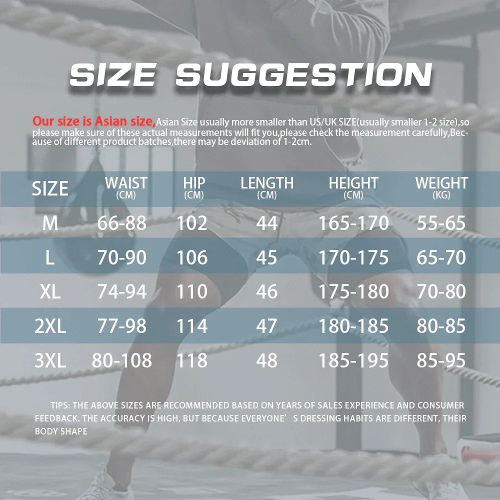 2025 Men Running Shorts New 2 In 1 Double-deck Sport Shorts Gym Fitness Short Pants Training Jogging Bottom Men's Clothing