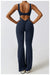 Women Gym Set Training Yoga Suit Sportswear Sports Jumpsuit Fitness Rompers Stretch Female High Waist  Seamless Flare Pants
