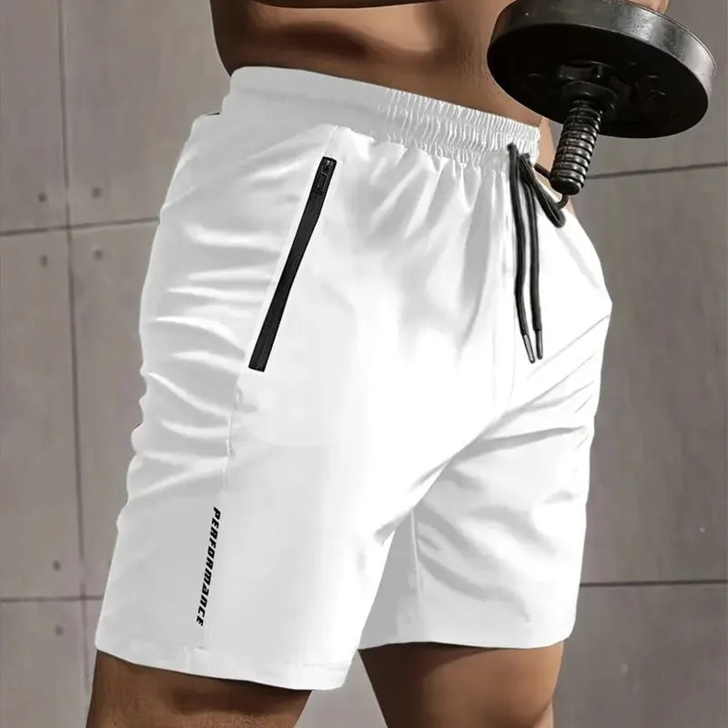 Gym Fitness Shorts Men Workout Running Cycling Quick Drying Breathable Drawstring Sports Shorts Outdoor Running Short Pants