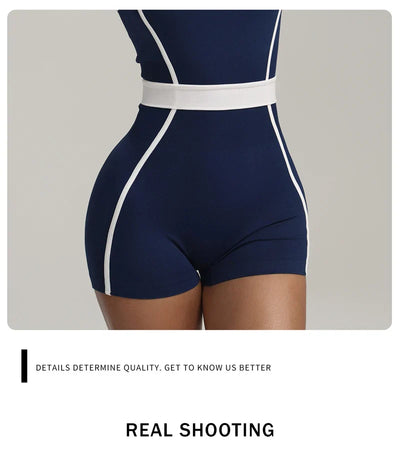 Summer Fashion Yoga Jumpsuit For Women One-piece Bodysuit Fitness Set Quick-Dry Gym Clothing Running Outfits Sportswear Female