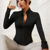 Women's Jacket Quick-drying Sun Protection Sport Coat Women's Tight Yoga Wear Long Sleeve Cardigan Running Fitness Jacket Zipper