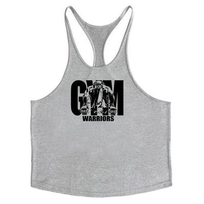 Gym Bodybuilding Tank Tops Fashion Y-back Suspenders Vests Cotton Breathable Sleeveless Singlets Mens Fitness Muscle Sport Shirt