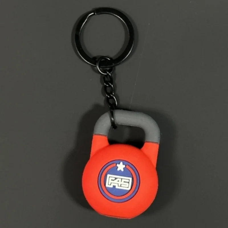 2025 New Barbell Keychain DlY Silicone Dumbbell Keychain Gym Gifts for Gym Lovers Fitness Trainer Gift Backpack Car Key Pendant