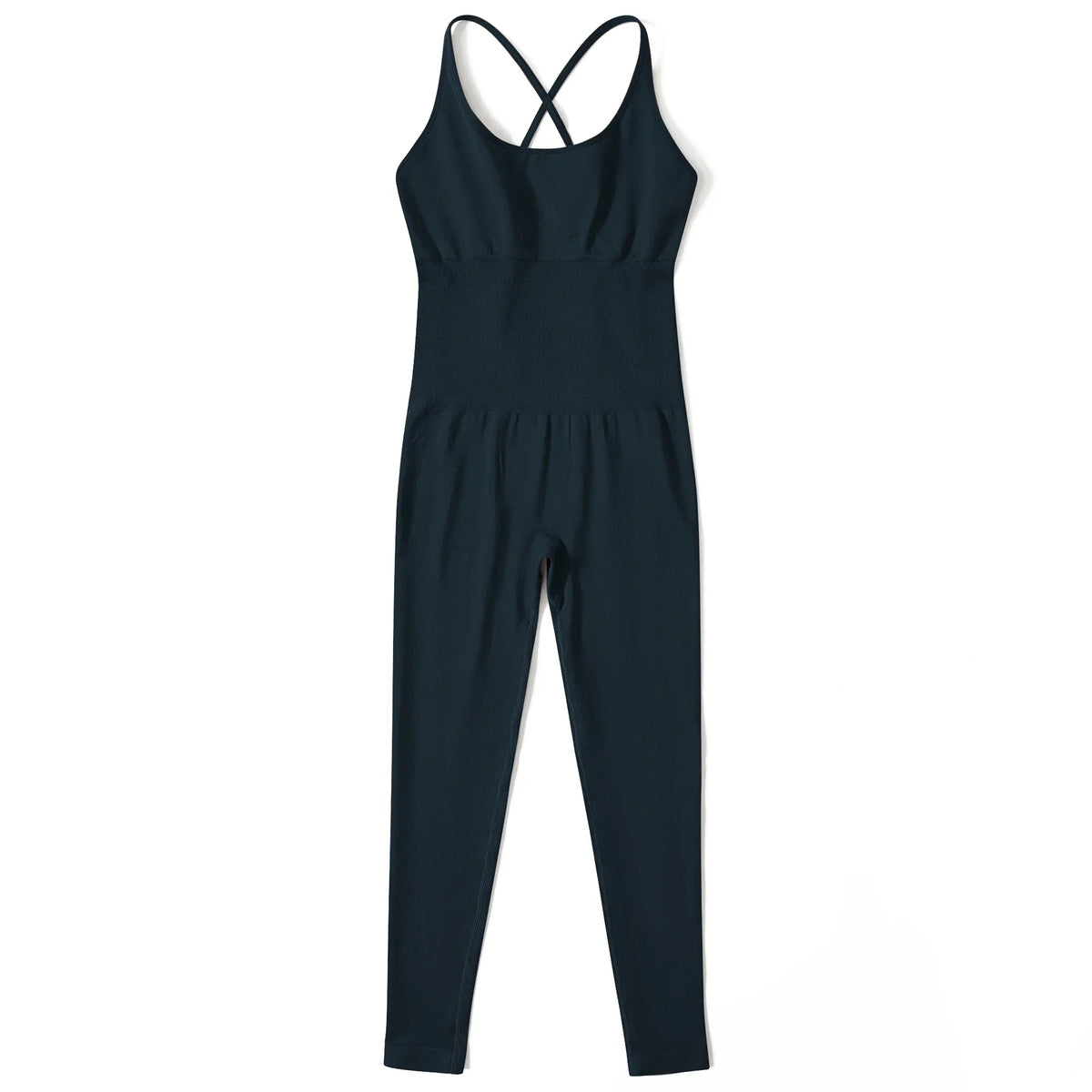 Jumpsuit Women One-piece Outfit  Sleeveless Square Neck  Bodysuit  Casual Streetwear Playsuits Sport Fitness Jumpsuit Women