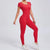 Women's Yoga Jumpsuit Fitness Sport Set Overalls Gym Clothing Wear Pilates Workout Clothes Women Short Sleeves Outfit Activewear