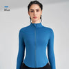 Women's Sports Fitness Long Sleeve Jacket New Yoga Clothing Tops Gym Tight Training Clothing Quick Dry Running Jacket