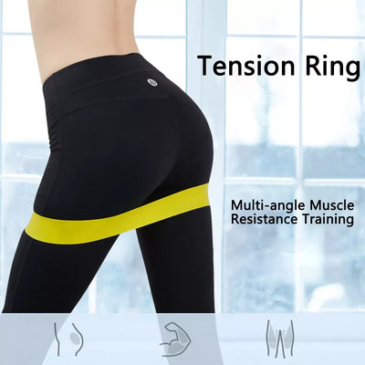 Various Color Yoga Sport Resistance Bands gym equipment TPE Home Fitness Elastic Bands Pilates strength training   workout