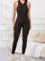 Jumpsuit Women Full Seasons Casual Fitness Sporty Playsuit Sleeveless Slim Activewear All In One Jumpsuit Clothing Lady
