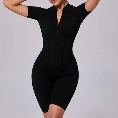 Women‘s Sports Jumpsuits Sets Fitness Combination impact bodysuit Shorts Outdoors Gym Workout Sexy Sports Jumpsuit kit Clothes