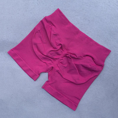 Sports Shorts Women Low Ribbed Waistband Yoga Shorts Seamless Workout Gym Scrunch Shorts Booty High Stretch Running Shorts