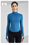 Women's Sports Fitness Long Sleeve Jacket New Yoga Clothing Tops Gym Tight Training Clothing Quick Dry Running Jacket