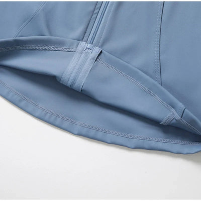 Women Sports Zipper Jacket Yoga Long Sleeved Shirts Summer Sun Protection Clothing Fitness Running Gym Tops UV Resistant Coat