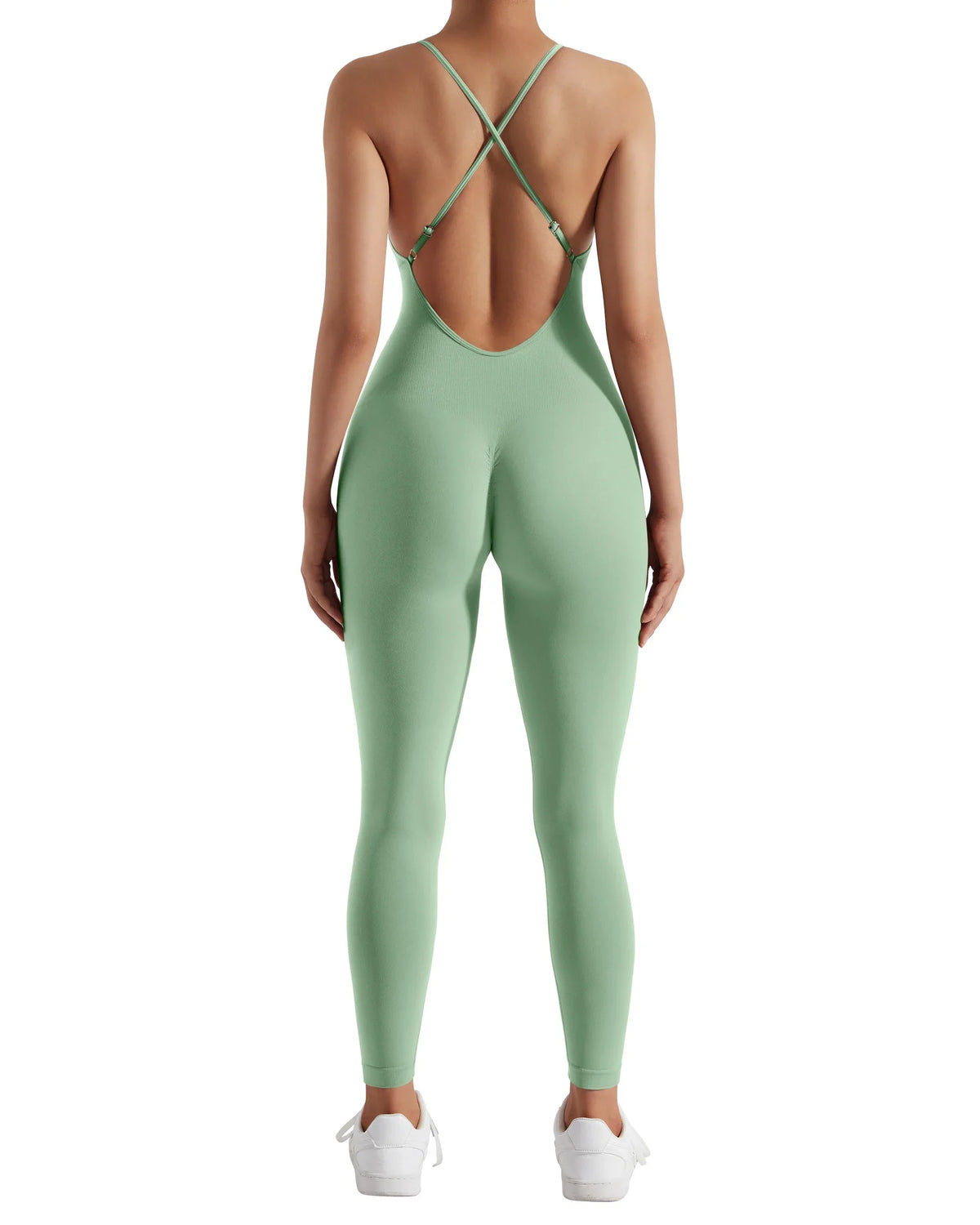 Jumpsuit Women One-piece Outfit  Sleeveless Square Neck  Bodysuit  Casual Streetwear Playsuits Sport Fitness Jumpsuit Women