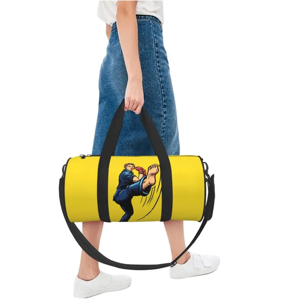 Boxing Kickboxing Sports Bags Training Gym Bag Gym Accessories Novelty Handbags Men's Custom Portable Fitness Bag