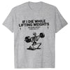Gym Workout T-shirts for Men Clothing Funny Weightlifting Tshirts Short Sleeve Tops Clothes Fitness Exercise Tee Shirts Homme