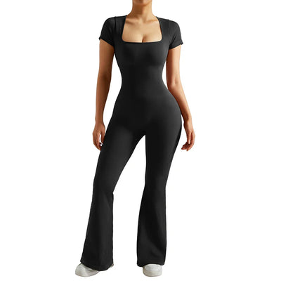 Gym Fitness Overalls Woman Sportswear Push Up Sporty  2024 Sport Sets Women Outfit Yoga Clothes Black Rompers Jumpsuits Women
