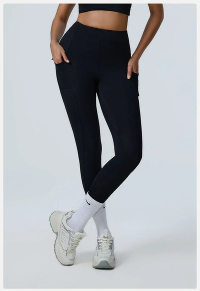 Sports Leggings For Women High Waist impact Leggings Workout Fitness Tights Athletic Wear Yoga Pants With Pocket Gym Clothing